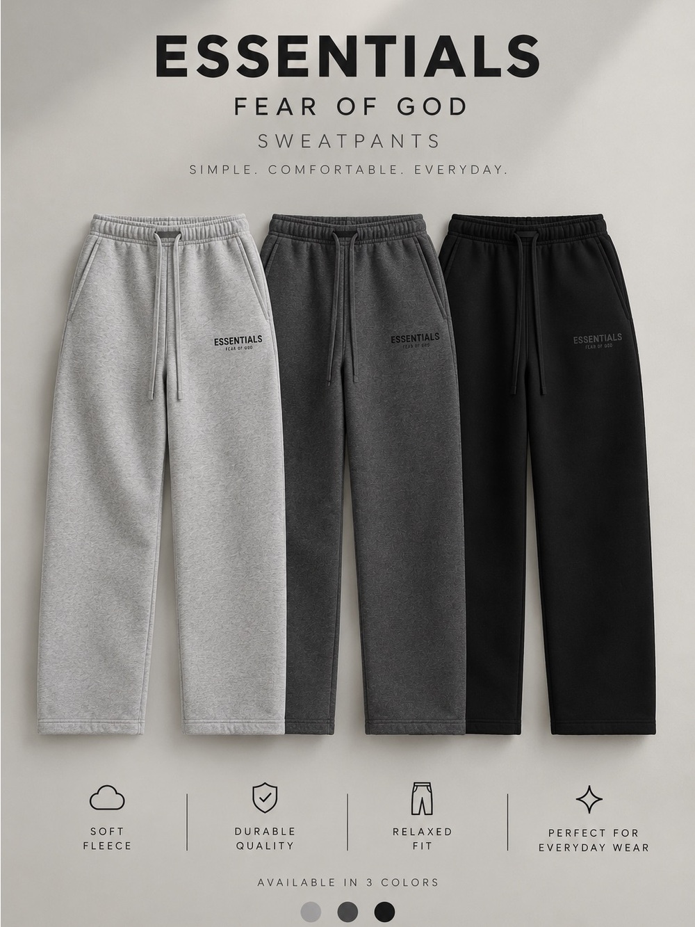 Fear of God Essentials Sweatpants (UNCUFFED)